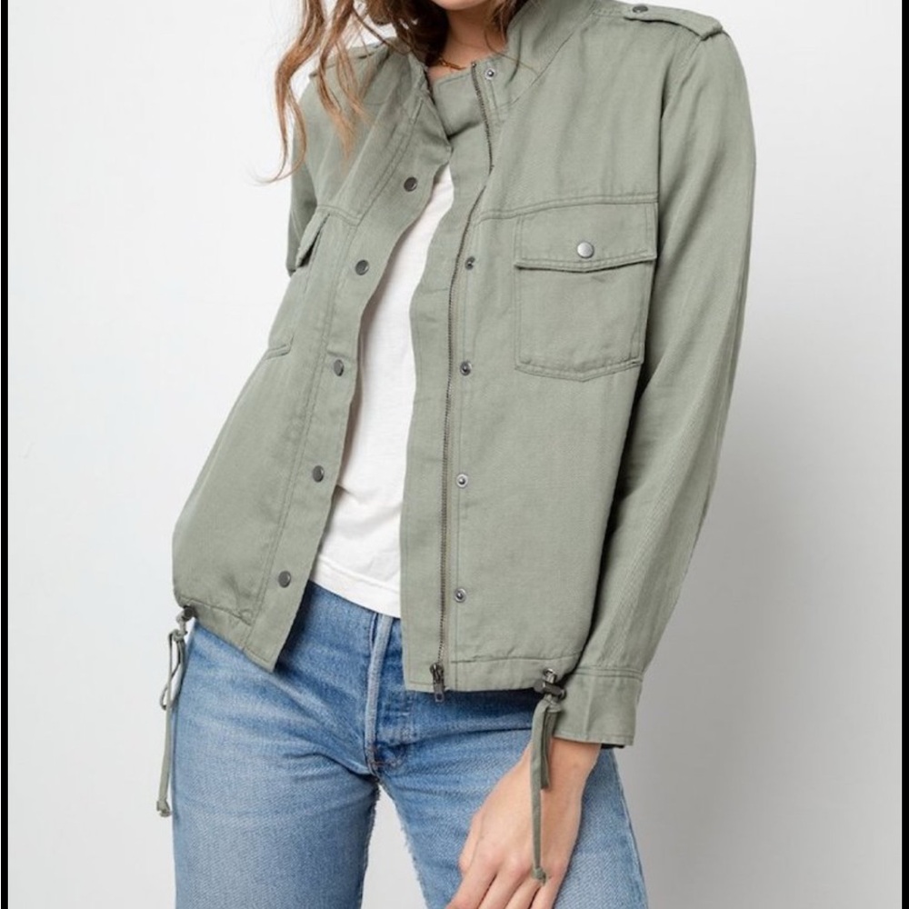 ✨ Rails Army Green Tencel Utility Jacket Soft Sz S